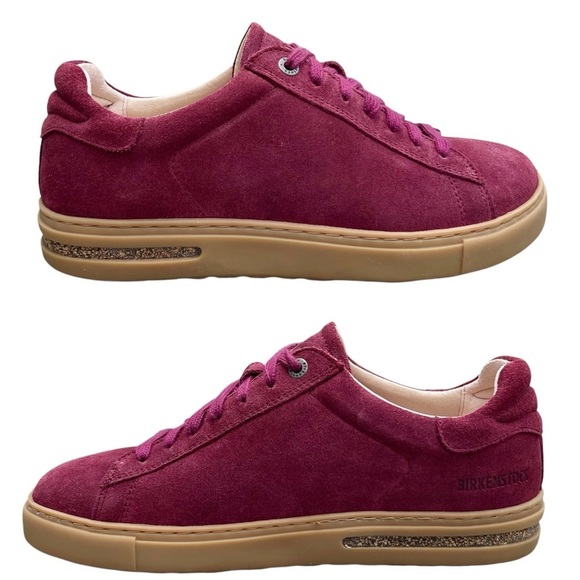 Birkenstock Bend Low-Profile Sneaker Zinfandel Suede Size 38 = 7-7.5 Narrow EUC - Picture 3 of 11